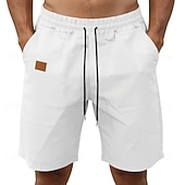 voordelige Casual korte broek-Voor heren Korte broek Casual korte broek Atletische korte broek Zak Elastische taille Effen Comfort Sneldrogend Knielengte Buiten Vakantie Modieus Streetwear blauw Zwart Inelastisch
