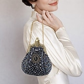 abordables Accesorios y más-Rugido 20s 1920s Retro Antiguo Bolso de mano de noche Bolsos de noche El gran Gatsby Chica de la aleta Disfraz Mujer Carnaval Mascarada Fiesta de Cóctel Fiesta temática retro Adulto Maleta