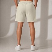 cheap Casual Shorts-Men's Shorts Terry Fabric Sweat Shorts Beige