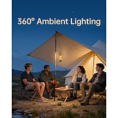 baratos Luzes e lanternas de acampamento-Lanterna de acampamento LED recarregável, lanterna LED 3 em 1 com 1000 lúmens, à prova d'água. &amp;portátil, sos &amp;3 modos de iluminação para emergências, atividades ao ar livre e caminhadas.