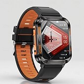 economico Smartwatch-Smartwatch robusto da uomo con torcia, smartwatch militare per attività all'aperto con chiamate Bluetooth, 2 cinturini, monitoraggio del sonno, oltre 100 modalità sportive, orologio fitness