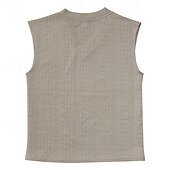 cheap Tank Tops-Men's T-Shirt Outfits Tee Top Sleeveless V Neck Spring &amp; Summer Summer Spring Knitwear Hawaiian Designer Knitted Casual Daily Home White Top Tee for Men
