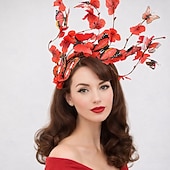 economico Fascinatori &amp; Cappelli-Elegante Derby Copricapo affascinante Gentildonna Costume Per donna Carnevale Feste Derby Ricevimento di matrimonio Adulti Fascinator Primavera &amp; Estate