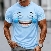economico Magliette 3D-Per uomo Emote divertenti Maglietta Manica Corta maglietta Stampa 3D Girocollo Camicia Moda Esagerato Casuale Quotidiano Streetwear Blu Giallo Rosso Estate Primavera Abbigliamento S M L XL 2XL 3XL