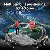 economico Smartwatch-Smartwatch GPS robusto da uomo, orologio sportivo per attività all'aperto con 6 sistemi di posizionamento satellitare, tracciamento del percorso per alpinismo ed escursionismo, monitoraggio della