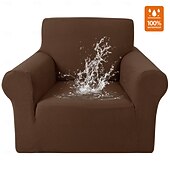 お買い得  ソファカバー-100%防水ソファカバー、滑り止めゴム底付き伸縮性ソファカバー1枚、犬やペット用の洗濯可能な家具プロテクター