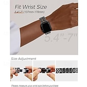 abordables Bracelets Apple Watch-Bracelet Bijou Compatible avec Bracelet Apple Watch 38mm 40mm 41mm 42mm 44mm 45mm 46mm 49mm Paillettes Chaîne double Luxe Alliage Bracelet de remplacement pour iwatch Ultra 3 2 Series 11 10 9 8 7 SE
