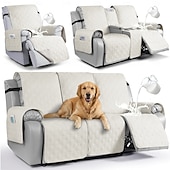 cheap Recliner Cover-Waterproof Recliner Couch Covers for Pets, Sofa Covers  Washable Reclining Sofa Cover Non-Slip Furniture Protector with Elastic Straps Pocket for Dogs