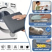 Недорогие Чехол для дивана-Водонепроницаемый нескользящий чехол для дивана для домашних животных, однотонный, защищает диван от мочи, моющийся чехол для мебели для собак и кошек.