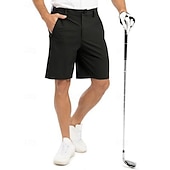 voordelige werk shorts-Voor heren Geklede korte broek Bedrijf Casual korte broek Golfshorts Zak Elastische taille Effen kleur Comfort Sneldrogend Knielengte Casual Buiten liiketoiminta Modieus Streetwear Zwart Marineblauw
