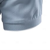 abordables Polo classique pour homme-Homme Polo Chemise de golf Occasionnel Rue Revers Manche Courte Basique Moderne Uni Poids Léger Boutons Été Printemps Coupe régulière bleu marine Kaki Gris Bleu clair Polo