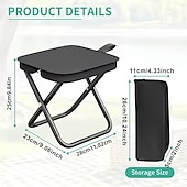 cheap Outdoor Recreation-Portable Folding Chair Adult Heavy-Duty Portable Folding Chair with a 440 lbs Weight Capacity, Lightweight and Sturdy Frame, Compact Foldable Outdoor Chair with Portability, Stool-Like, Weather-Resist