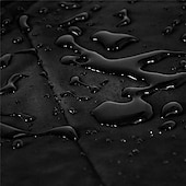 cheap Patio Furniture Covers-Patio Furniture Covers Black Outdoor Rectangular Square 210D Oxford Cloth Garden Table Chair Set Protective Cover with Drawstring Waterproof Dustproof UV Resistant Cover (180x150x80cm)