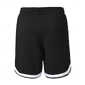 economico Pantaloncini casual-Per uomo Pantaloncini Waffle Shorts Pantaloncini Estivi Shorts da Spiaggia Pantaloncini casual Tasca Elastico in vita Blocco di colori Comodità Traspirante Lunghezza al ginocchio Casuale All'aperto