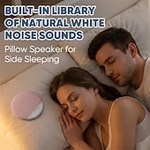 levne Reproduktory-Bluetooth 5.4 polštářový reproduktor, ultratenký bezdrátový reproduktor na spaní pod polštář, diskrétní osobní poslech pro spáče na boku, pomůcka pro spaní s hudbou, bílý šum &amp;úleva od tinnitu,