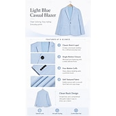  Homens Casaco esportivo Blazer de linho Moda Casual Cor Sólida Blazer de linho Exército verde Preto Azul Moderno Comum 1 Butão