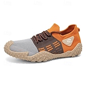 abordables Baskets Décontractées-Chaussures de randonnée pour hommes, respirantes, à lacets, avec coussinets antidérapants, idéales pour le trekking, les voyages, les aventures en plein air et le quotidien.