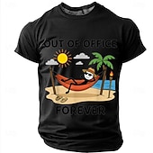  Hombre Gracioso Camiseta Manga Corta Camiseta Impresión 3D Cuello Barco Camisa Moda Design Sencillo Casual Diario Fiesta Gris Verano Primavera Ropa S M L XL XXL XXXL