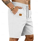 voordelige Casual korte broek-Voor heren Korte broek Casual korte broek Atletische korte broek Zak Elastische taille Effen Comfort Sneldrogend Knielengte Buiten Vakantie Modieus Streetwear blauw Zwart Inelastisch