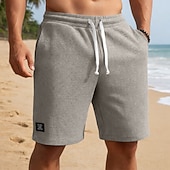 economico Pantaloncini casual-Per uomo Pantaloncini Waffle Shorts Pantaloncini casual Tasca Elastico in vita Testurizzato Semplice Comodità Traspirante Lunghezza al ginocchio Casuale All'aperto Spiaggia Vacanza Moda Blu marino