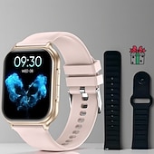 abordables Smartwatch-Smart Watch for Men Women with 2 Straps, Fitness Tracker with Sleep Monitor, DIY Watch Face 1.83" Touch Screen Smartwatch, Activity Tracker for Android iOS Phones