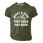  Мужская футболка с надписью "Какой год выдался на этой неделе", "Скелет, гроб", забавный, саркастический, черный юмор, мем, графический принт, стандартный крой, круглый вырез, повседневная, рабочая,