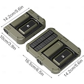 billiga Campingljus &amp;amp; lyktor-LED-campinglampor, uppladdningsbar magnetlampa, 230° rotation, vikbar, vattentät, soldriven utomhuscampinglampa för vandringstält, överlevnad, nattfiske, promenadarbete