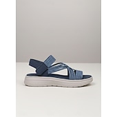voordelige Sport Sandalen-Comfortabele, blauwe sandalen met bandjes voor dames – lichtgewicht sportsandalen voor buitenwandelingen, reizen, vakantie en dagelijks gebruik.