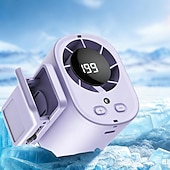  Ventilador de clipe para carro, ventilador de guarda-chuva, 199 velocidades ajustáveis, portátil e recarregável via USB, mini ventiladores de mão para resfriamento pessoal, ideal para guarda-chuva,