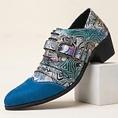 お買い得  オックスフォードシューズ-メンズ マルチカラー バックル ドレス ローファー エレガントなオックスフォード風シューズ スタイリッシュなパーティー、結婚式、ビジネス、イブニングウェア ファッションに敏感な男性のためのフットウェア