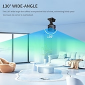 voordelige IP-netwerkcamera's voor binnen-Mini wifi-beveiligingscamera, kleine draadloze verborgen camera voor huisbeveiliging, 1080p HD-babyfoon met nachtzicht &amp;Bewegingsdetectie, draagbare minicamera met app-bediening voor baby- en