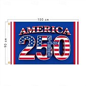 olcso 250. évforduló-Az USA 250. évfordulós zászlaja fehérfejű sassal, tűzijátékkal és a "Mi, a nép" felirattal – ideális hazafias kültéri dekoráció ünnepségekre