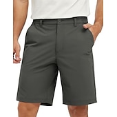 cheap Work Shorts-Men's Dress Shorts Business Casual Shorts Golf Shorts Pocket Elastic Waist Plain Waterproof Comfort Knee Length Outdoor Business Work Fashion Streetwear Black Navy Blue Inelastic
