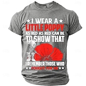 abordables Camisetas Patrióticas 250-Día de los Caídos Hombre Argot divertido Camiseta Manga Corta Camiseta Impresión 3D Cuello Barco Camisa Moda Diario Diario Calle Azul Piscina Rojo Verano Primavera Ropa S M L XL XXL XXXL