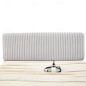 baratos Acessórios de cama-Capa de cabeceira espessa em jacquard com cobertura total e à prova de poeira. Protetor de cabeceira em jacquard espesso para cama.