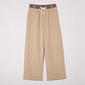 tanie Wakacje-Męskie Lniane spodnie Spodnie Letnie spodnie Spodnie plażowe Ściągana na sznurek Niejednolita całość Elastyczny pas Geometryczny Komfort Oddychający Pełna długość Codzienny Święto Urlop Moda Zielony