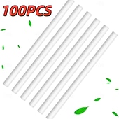 cheap Home Supplies-100Pcs Humidifier Stick Filter Refill - Mini Air Diffuser Pure Wicks Refill Cotton Filter Sticks Replacement Wicks for Small Portable Humidifier Diffuser in Office Bedroom Home