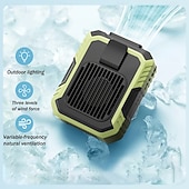 levne Páskové ventilátory-Přenosný ventilátor na opasek, ventilátor na opasek pro muže a ženy, osobní ventilátor na nošení v košili, dobíjecí USB handsfree mini ventilátor pro venkovní práci, stavebnictví, kempování,
