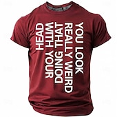  Bărbați Amuzant Tricou Manșon scurt Tricou Tipărire 3D Stil Nautic Cămașă Modă Designer Simplu Casual Zilnic Petrecere Roșu-aprins Vară Primăvară Îmbrăcăminte S M L XL XXL XXXL