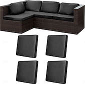 رخيصةأون غطاء وسائد الفناء-4 أغطية وسائد قابلة للتمدد للفناء، بديل لأغطية الأرائك الخارجية، أريكة خارجية &amp;أغطية للأرائك، وأغطية للوسائد لأثاث الفناء، وواقيات أثاث قابلة للغسل وإعادة الاستخدام