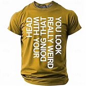  Bărbați Amuzant Tricou Manșon scurt Tricou Tipărire 3D Stil Nautic Cămașă Modă Designer Simplu Casual Zilnic Petrecere Roșu-aprins Vară Primăvară Îmbrăcăminte S M L XL XXL XXXL