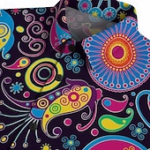  Retrò Vintage Hippie Anni '70 Camicia Maniche corte Hippie Paisley Etnico Costume Per uomo Festival Musicale Feste Abbigliamento quotidiano Adulti Camicia Primavera & Estate