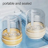 cheap Ice Cube Tray-3-in-1 Water Bottle Ice Cube Tray with Straw &amp; Lid, Portable Touch-Free Iceball Kettle, Reusable Storage Bottle, Easy Press to Release Silicone Icing Tray for Gym, Travel, Juice &amp; Coffee