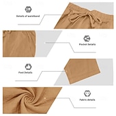 economico Camicie di lino-Per uomo Camicia di lino Due pezzi Set Camicia E Pantaloni di Lino Pantaloni Pantaloni casual Impostare Semplice Quotidiano All'aperto Vacanza Collo ripiegato Manica Corta Estate Moda Casual