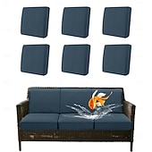 Недорогие Чехол для дивана-100% водонепроницаемые, не проливающиеся чехлы для уличных подушек, чехлы для диванов, эластичные чехлы для подушек садовых кресел, сменные чехлы для сидений, однотонные.