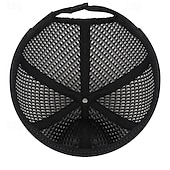 ieftine incalzire racire-Pălărie de vară pentru bărbați, fără boruri, respirabilă, cu plasă ușoară, cu etichetă din piele, ventilație cu grilă goală, pălărie de soare unisex în stil hip hop pentru exterior
