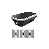 ieftine Aplice de Exterior-lumini solare pentru garduri cu 3 moduri, lentile LED, lumini solare IP65 &amp;Aplice solare de perete pentru curte, piscină, verandă, terasă, balustradă 1 buc