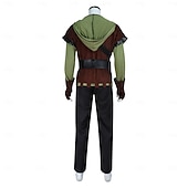 economico Outfit-Medievale Rinascimento Pantaloni Gilet Camicia Lunghe Elfo Ranger Costume Per uomo Fantasia Halloween Carnevale Mascherata Fiera Rinascimentale LARP Festa a tema retrò Adulti Gilet Camicia Pantaloni
