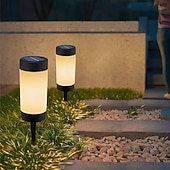 preiswerte Bodenlichter-4er-Set Solar-Gartenleuchten, wasserdichte Gartenwegleuchten, dekorative Solar-Bodenleuchten zum Einstecken, für den Außenbereich