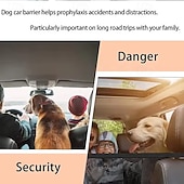 abordables Accesorios para vehículos-Red de seguridad para perros en el coche, barrera aislante, accesorios para mascotas, separador de perros para coche y SUV